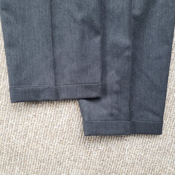 VTG Mani Giorgio Armani Suit 40R Barneys Charcoal Double Breasted Pleated Pants - Picture 16 of 16